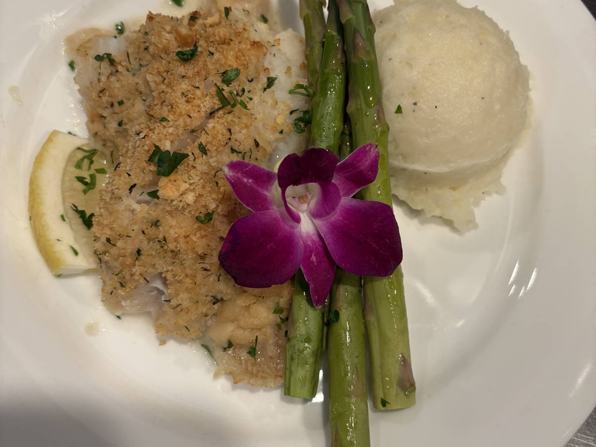 Baked Cod with herb crumbs